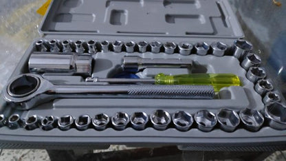 40pcs Socket Wrench Tool Kit | Screwdriver and Socket Set
