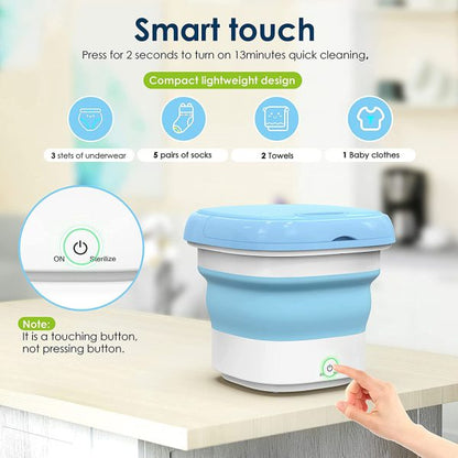 Mini Folding Semi-automatic Washing Machine For Clothes With Dryer Bucket