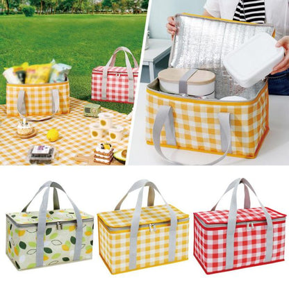 Insulated Picnic Bag | Lunch Bag Outdoor Thickened Aluminum Film Box